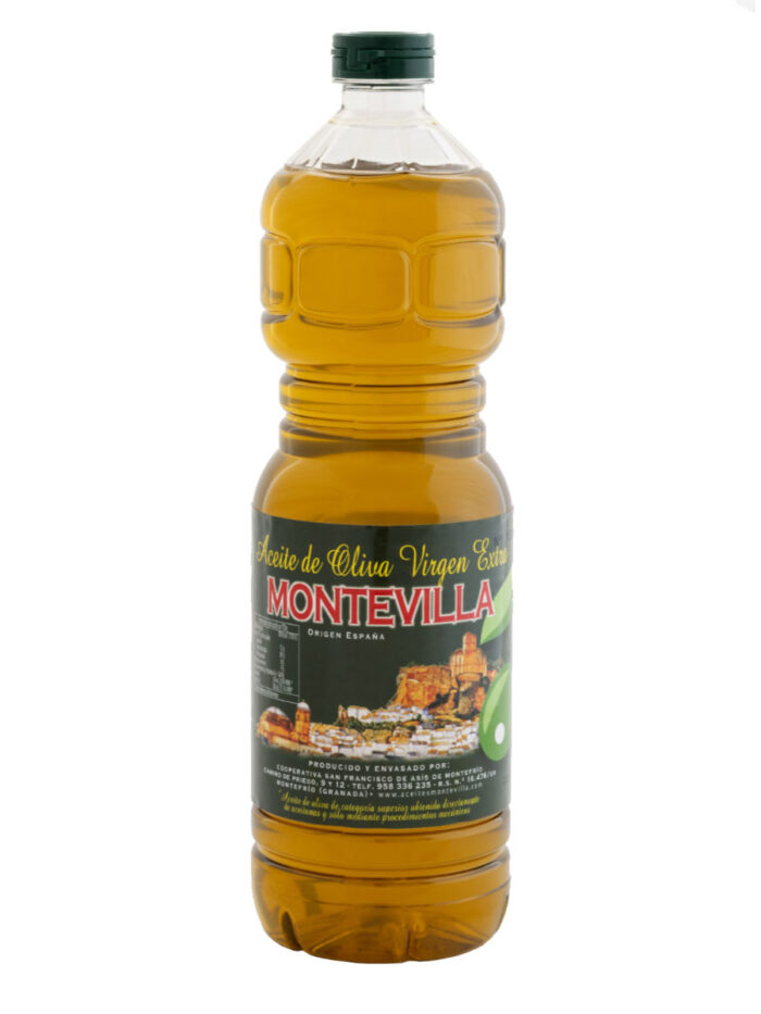 Botella 1 litro PET Aceite Oliva Virgen Extra-Cosecha