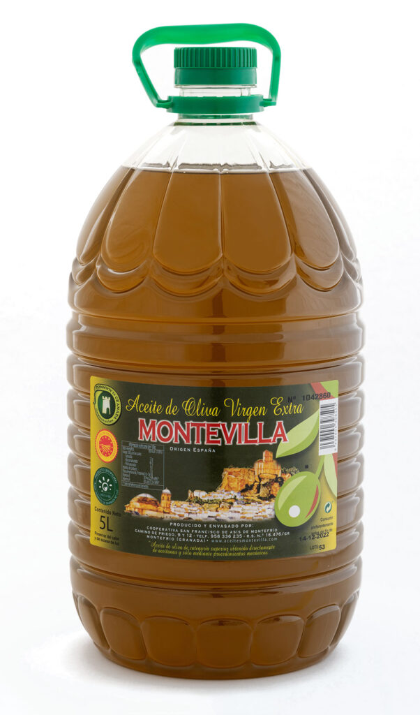 ACEITE DE OLIVA VIRGEN EXTRA-COSECHA, CAJA 4 X 5 LITROS PET