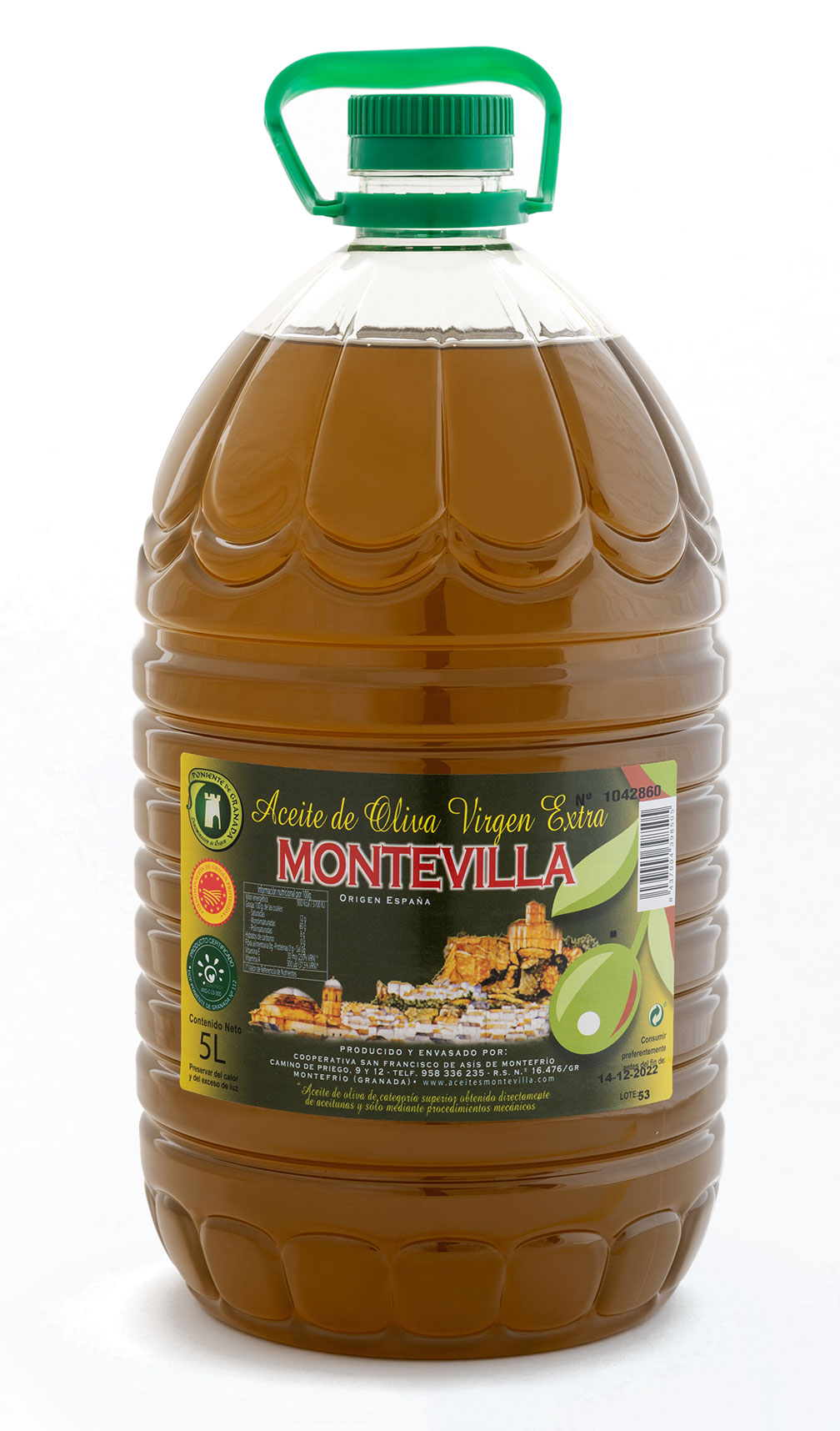 ACEITE DE OLIVA VIRGEN EXTRA-COSECHA, CAJA 4 X 5 LITROS PET ACEITE DE OLIVA VIRGEN EXTRA-COSECHA, CAJA 4 X 5 LITROS PET